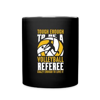 Volleyball Sport Referee Gift - Full Colour Mug - black - Front