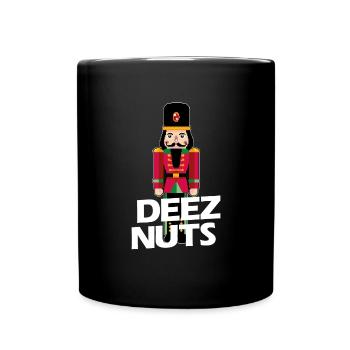 Deez N�sse Nussknacker lustiger Weihnachtskracker - Tasse einfarbig - Schwarz - Vorne