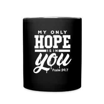 Christentum Jesus Religion Glaube Kreuz Gebet - Tasse einfarbig - Schwarz - Vorne
