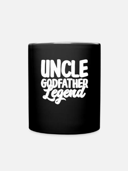 Godfather Godchild Gift Godfather Godfather Uncle - Full Colour Mug - black