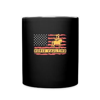 Chevaux Vaulting America Riding - Mug uni - noir - Devant