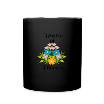 Blumen Gärtnern Natur Lokaler Blumenhändler - Tasse einfarbig - Schwarz - Vorne