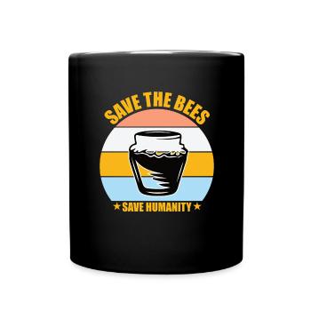 Bee - Full Colour Mug - black - Front