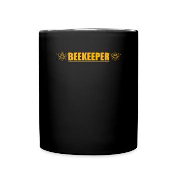 Bienen Imkerei Imker Honig Bienenzüchter Lustig - Tasse einfarbig - Schwarz - Vorne