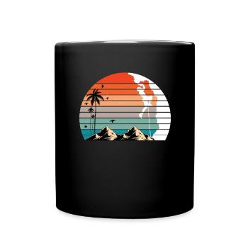 Klettersport Klettern Solo Climbing Frauen - Tasse einfarbig - Schwarz - Vorne