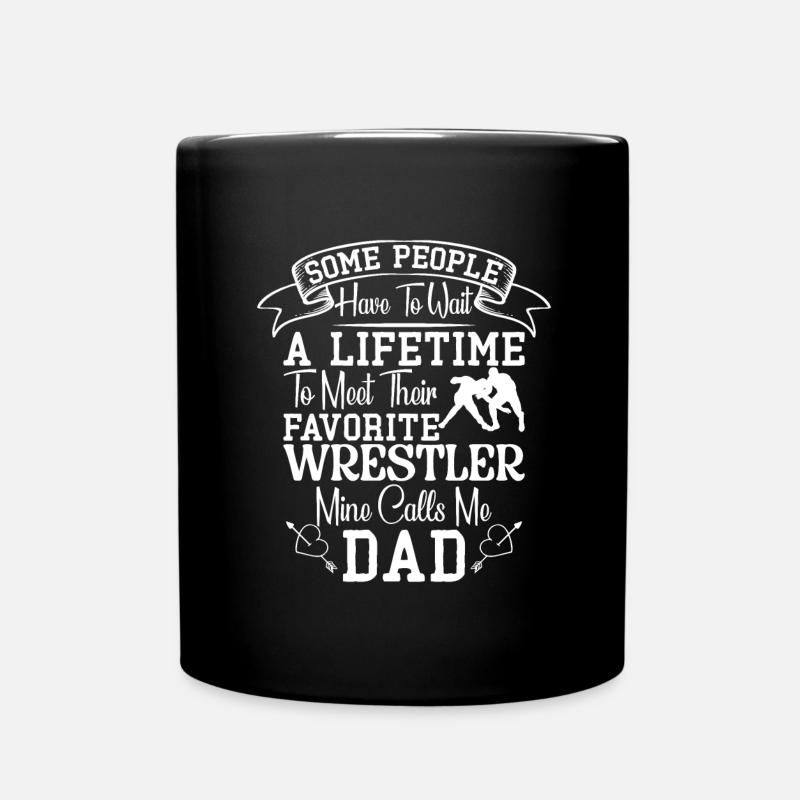 Wrestling Ringen Wrestler Ringer Geschenk Sohn - Tasse einfarbig - Schwarz