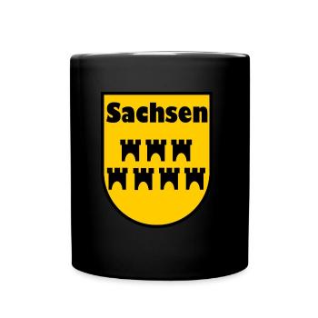 Die Siebenbürger Sachsen - Tasse einfarbig - Schwarz - Vorne