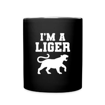 Liger Lustiges Geschenk - Tasse einfarbig - Schwarz - Vorne