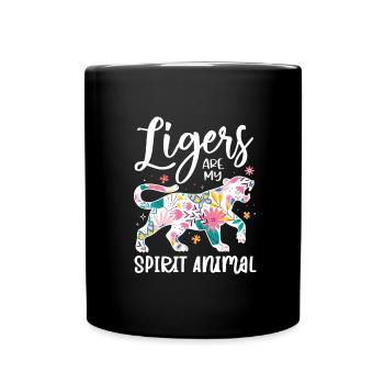Liger Lustiges Geschenk - Tasse einfarbig - Schwarz - Vorne
