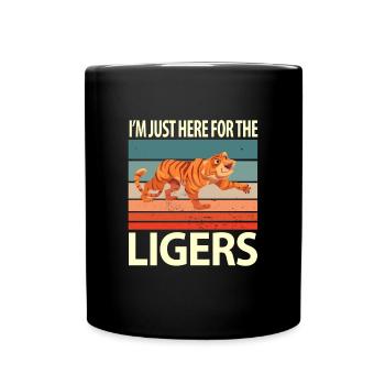 Liger Lustiges Geschenk - Tasse einfarbig - Schwarz - Vorne