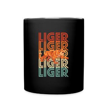 Liger Lustiges Geschenk - Tasse einfarbig - Schwarz - Vorne