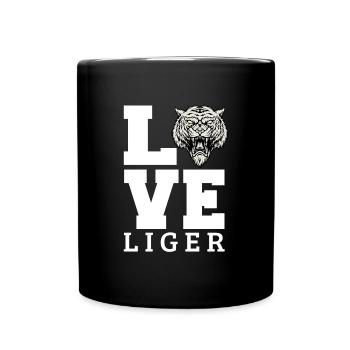 Liger Lustiges Geschenk - Tasse einfarbig - Schwarz - Vorne