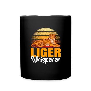 Liger Lustiges Geschenk - Tasse einfarbig - Schwarz - Vorne