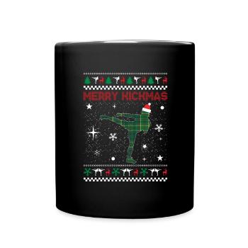 Kickboxer Cadeau de Noël Arts Martiaux Karaté - Mug uni - noir - Devant