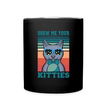 Real men love cats cat man cat father - Full Colour Mug - black - Front
