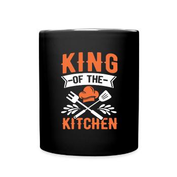Chef Beanie Chef Cuisine Cinq Étoiles Or 5 - Mug uni - noir - Devant