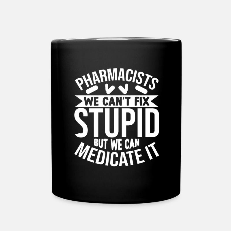 Lustiges Apotheker Apotheke Geschenk Beruf - Tasse einfarbig - Schwarz