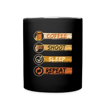 Photography Camera Photographer Coffee Camera Retro - Full Colour Mug - black - Front