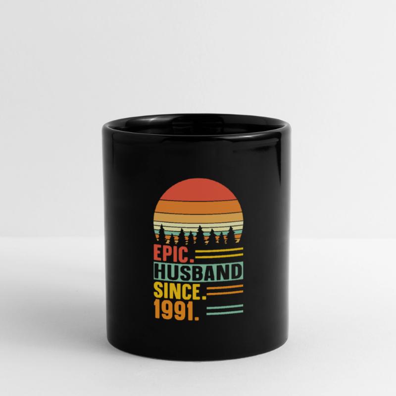 Bester Ehemann seit 1991 - Jahrestag Geschenk Tasse einfarbig
