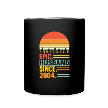 Best Husband Since 2004 - Anniversary Gift - Full Colour Mug - black - Front