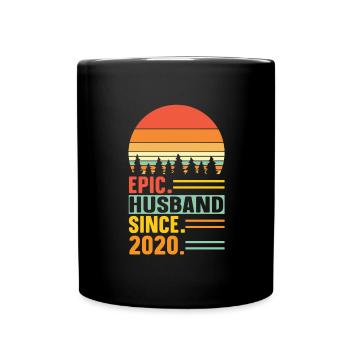 Meilleur mari depuis 2020 - Cadeau d’anniversaire - Mug uni - noir - Devant
