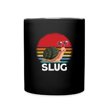 Schnecken Sonnenbrille - Tasse einfarbig - Schwarz - Vorne