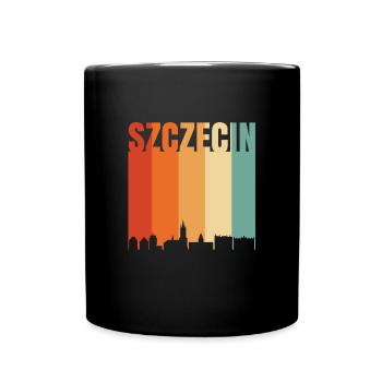 Szezecin Poland Skyline - Full Colour Mug - black - Front