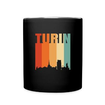 Turin Italien Skyline - Tasse einfarbig - Schwarz - Vorne