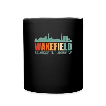 Wakefield Royaume-Uni Skyline - Mug uni - noir - Devant