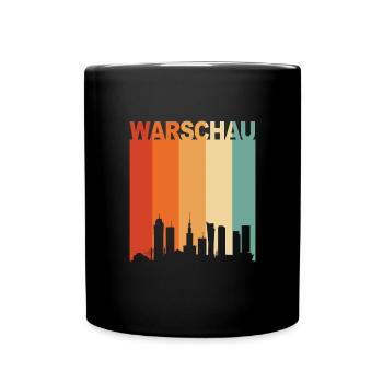 Warsaw Poland Skyline - Full Colour Mug - black - Front