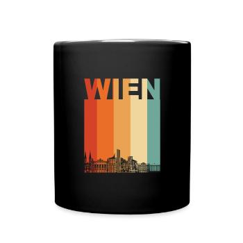 Vienna Austria Skyline - Full Colour Mug - black - Front