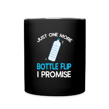 Water Bottel Flipping Gift Bottle - Mug uni - noir - Devant