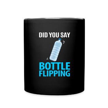 Water Bottel Flipping Gift Bottle - Mug uni - noir - Devant