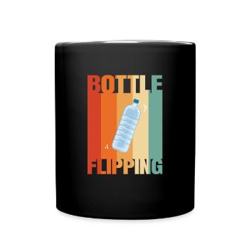 Water Bottel Flipping Gift Bottle - Mug uni - noir - Devant