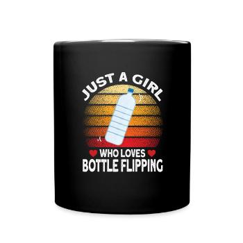 Water Bottel Flipping Gift Bottle - Mug uni - noir - Devant