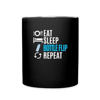 Water Bottel Flipping Gift Bottle - Mug uni - noir - Devant