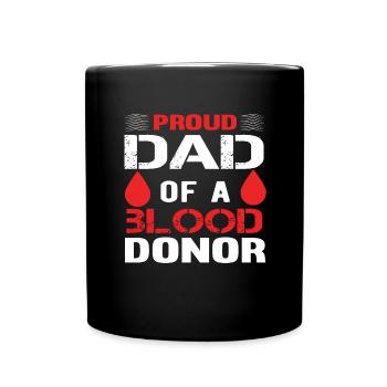 Don de sang Don de sang Don de sang Père Fils - Mug uni - noir - Devant