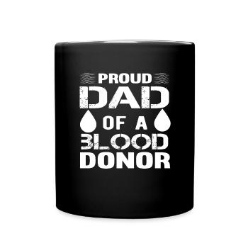 Don de sang Don de sang Don de sang Père Fils - Mug uni - noir - Devant