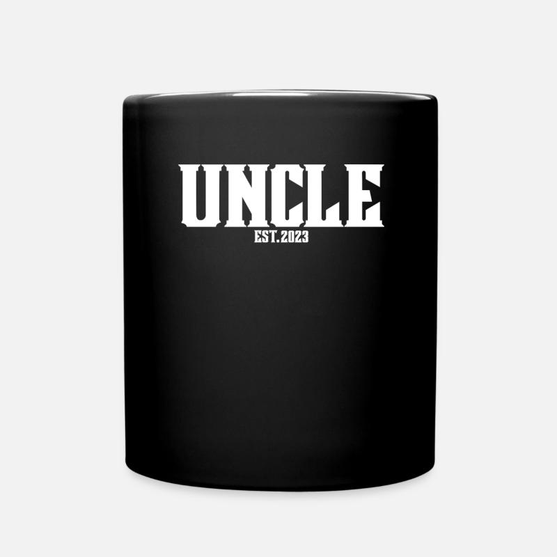 Onkel 2023 - Onkel werden - Tasse einfarbig - Schwarz