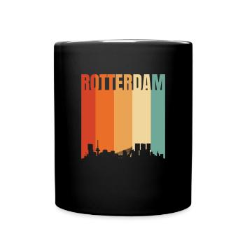 Rotterdam Pays-Bas Skyline - Mug uni - noir - Devant