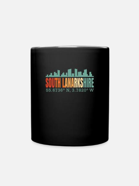 South Lanarkshire England Great Britain Skyline - Full Colour Mug - black
