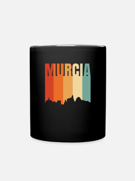 Murcie Espagne Skyline - Mug uni - noir