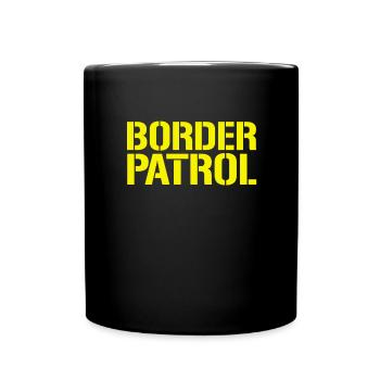 Border Patrol Federal Agent Halloween Kost�m - Tasse einfarbig - Schwarz - Vorne