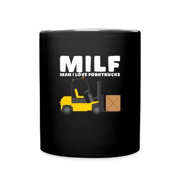 Mann ich liebe - Tasse einfarbig - Schwarz - Vorne