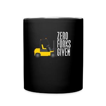 Zero -Gabeln, die lustige Gabelstapler -Operator - - Tasse einfarbig - Schwarz - Vorne