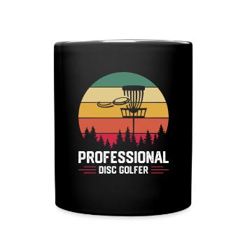 Disc Golf Disc Golf Frisbee Tree Basket Drop - Full Colour Mug - black - Front