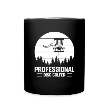 Disc Golf Disc Golf Frisbee Tree Basket Drop - Full Colour Mug - black - Front
