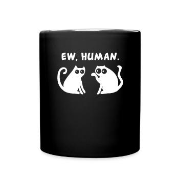 Ih, Motif Chat Drôle De Personnes - Mug uni - noir - Devant