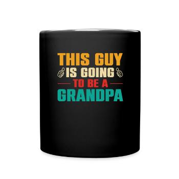Opa Geschenkidee Opa weiß alles Spruch Großvater - Tasse einfarbig - Schwarz - Vorne
