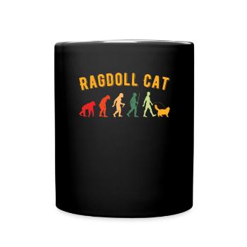 Ragdoll-Katze Ragdoll Katze Katzenbesitzer - Tasse einfarbig - Schwarz - Vorne